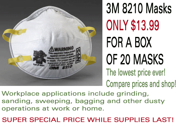 3M 8210 MASKS SALE