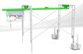 Ssaff-Trac on Scaffolding mount